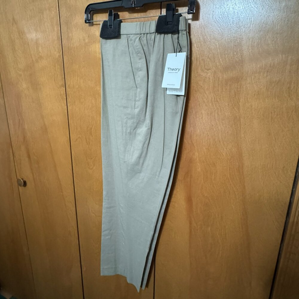 Theory Good Linen Treeca Pull-On Pants